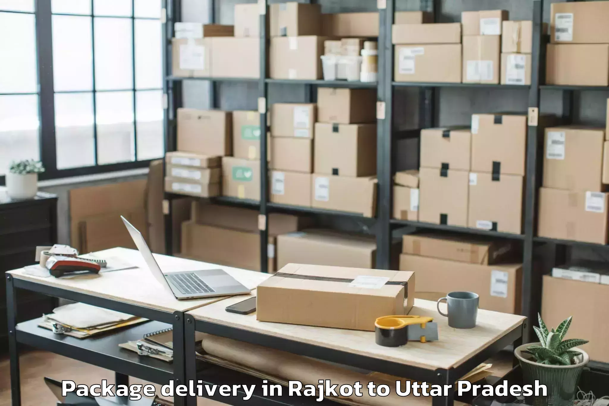 Reliable Rajkot to Gyanpur Package Delivery